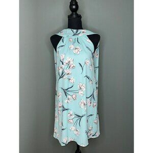 Soprano Women's XS High Neck Built-In Scarf Floral Mini Dress NWT